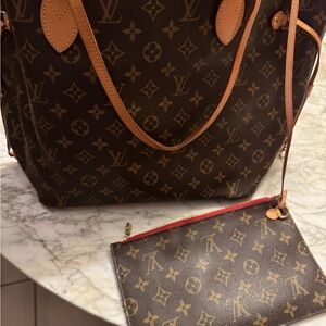 Louis Vuitton Brown Monogram Tote Bag